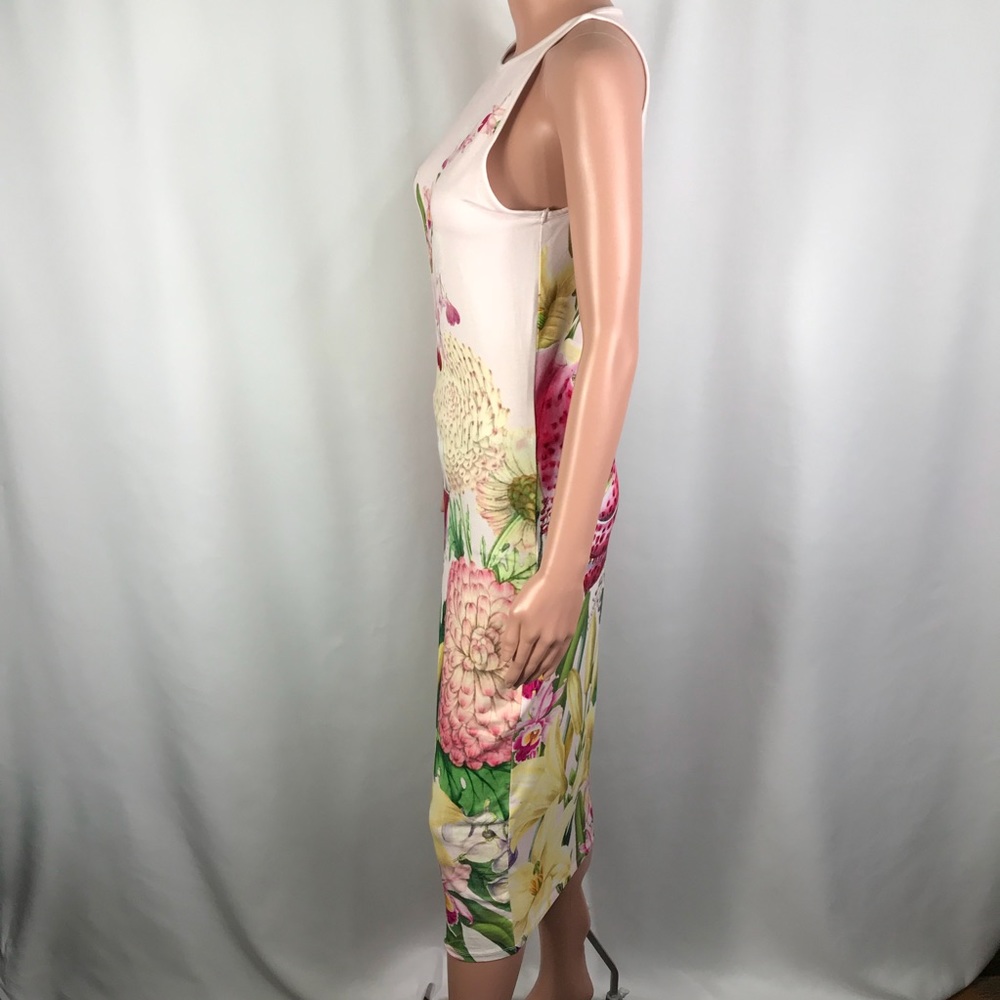 SOLD! Ted Baker London Floral Midi Dress Size 2 - Picture 3 of 7